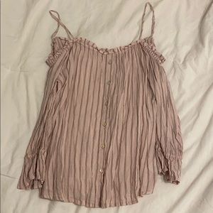 Pink Pin Striped Blouse